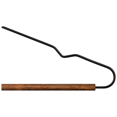 107891 Набор вешалок металлических с деревянной перекладиной 'Винтаж' 'ыжий кот' (3шт) цвет черный-3