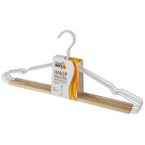 107895 Набор вешалок металлических с деревянной перекладиной 'Винтаж' 'Рыжий кот' (5шт)