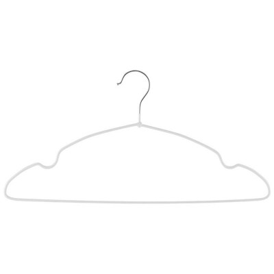 107902 Набор вешалок металлических с ПВХ покрытием 'Рыжий кот' (10шт) цвет белый-1