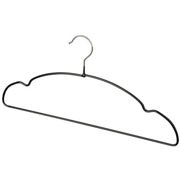 107903 Набор вешалок металлических с ПВХ покрытием 'Рыжий кот' (10шт) цвет черный-1