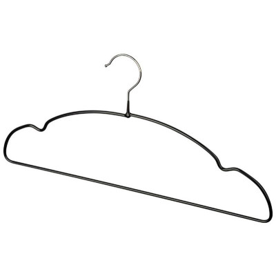 107903 Набор вешалок металлических с ПВХ покрытием 'Рыжий кот' (10шт) цвет черный-1