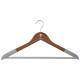 107907 Вешалка деревянная, флокированная Leonord цвет темно-коричневый
