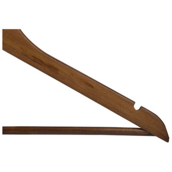 107912 Набор вешалок деревянных с перекладиной ' Рыжий кот' (5шт) цвет темно-коричневый-1