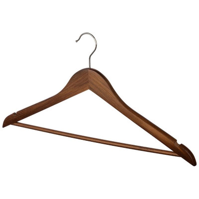 107912 Набор вешалок деревянных с перекладиной ' Рыжий кот' (5шт) цвет темно-коричневый-3