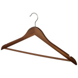 107913 Вешалка деревянная с перекладиной ' Рыжий кот' цвет темно-коричневый