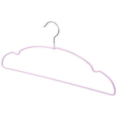 107917 Набор вешалок металлических с ПВХ покрытием 'Рыжий кот' (10шт) цвет сиреневый-1
