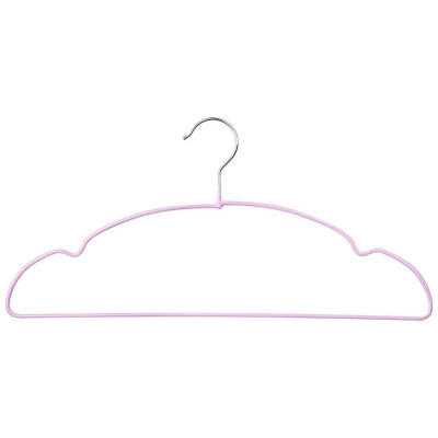 107917 Набор вешалок металлических с ПВХ покрытием 'Рыжий кот' (10шт) цвет сиреневый-2