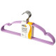 107917 Набор вешалок металлических с ПВХ покрытием 'Рыжий кот' (10шт) цвет сиреневый