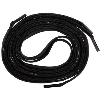 107988 Шнурки с магнитным фиксатором плоские эластичные, черные-1