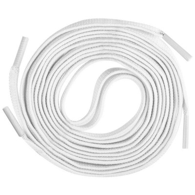 107989 Шнурки с магнитным фиксатором плоские эластичные, белые-1