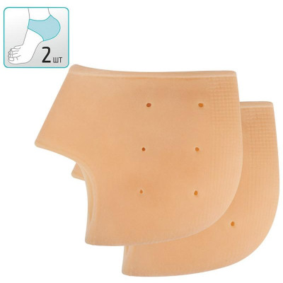 107998 Защита для пятки 'Рыжий кот' силикон, бежевый (2шт)