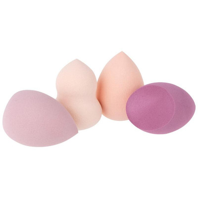 108010 Набор 4 спонжа + 1 резинка для волос ' Идеальная' , розовый