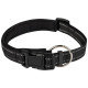 108056 Ошейник для собак регулируемый светоотражающий (33-41см) черный