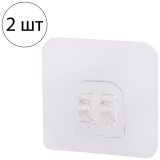 108491 Крючки самоклеящиеся для аксессуаров с диаметром прутьев/проводов до 5мм, 2шт