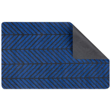 108731 Коврик придверный 'Рыжий кот' 50х80см, синий DM2-2