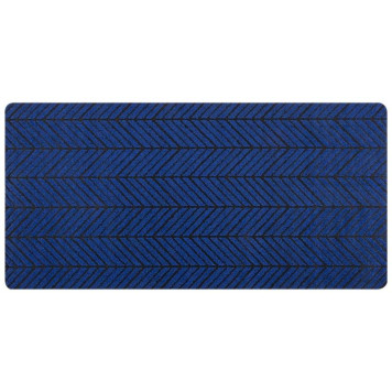 108732 Коврик придверный 'Рыжий кот' 67х140см, синий DM11-1