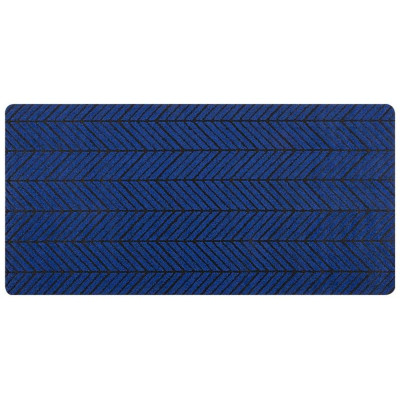 108732 Коврик придверный 'Рыжий кот' 67х140см, синий DM11-1