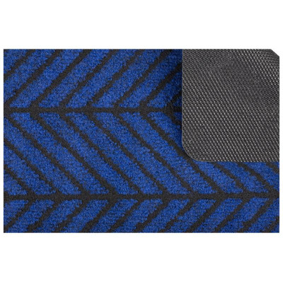 108732 Коврик придверный 'Рыжий кот' 67х140см, синий DM11-4
