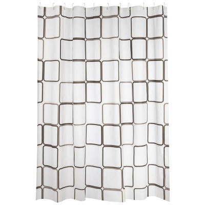 108743 Занавеска для ванной 'Рыжий кот' PEVA Квадраты