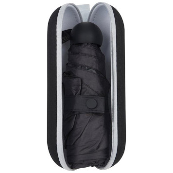 108792 Зонт мини складной (в чехле-капсуле) 90см черный-1