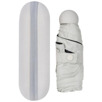 108793 Зонт мини складной 90см (в чехле-капсуле) серый