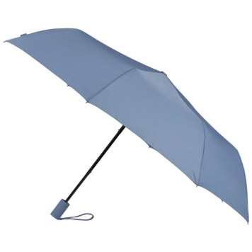 108966 Зонт полуавтоматический складной 98см (полиэстер) голубой-1