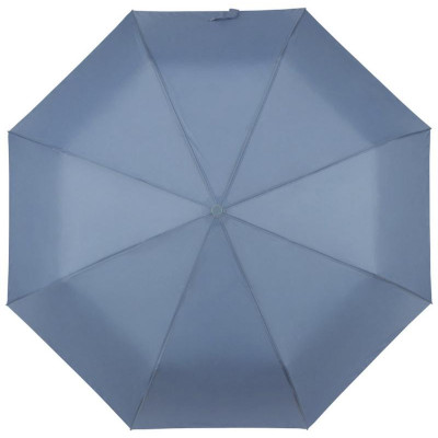 108966 Зонт полуавтоматический складной 98см (полиэстер) голубой-2