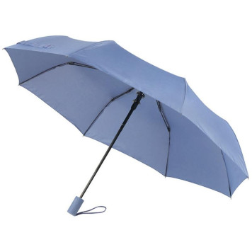 108966 Зонт полуавтоматический складной 98см (полиэстер) голубой