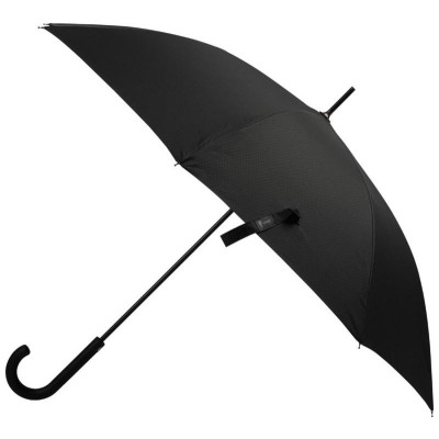 108968 Зонт-трость полуавтоматический 104см (полиэстер) черный-1
