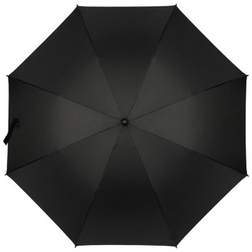 108971 Зонт-трость полуавтоматический складной 119см (полиэстер) черный-2