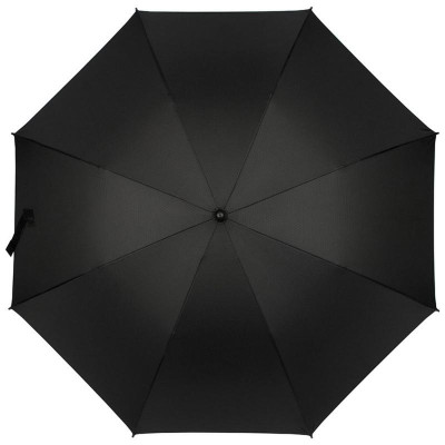 108971 Зонт-трость полуавтоматический складной 119см (полиэстер) черный-2