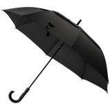 108973 Зонт-трость полуавтоматический 120см (полиэстер) черный