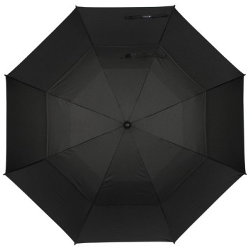 108973 Зонт-трость полуавтоматический 120см (полиэстер) черный-2