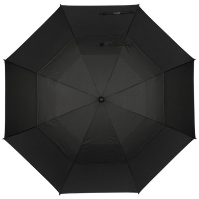 108973 Зонт-трость полуавтоматический 120см (полиэстер) черный-2