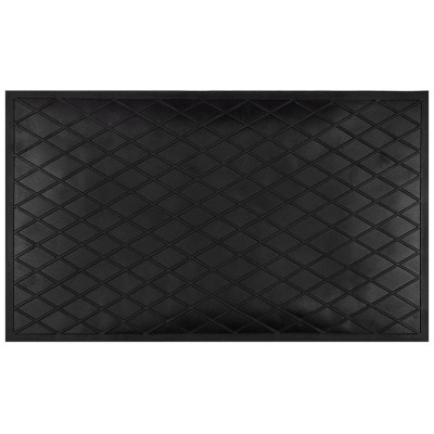 108977 Коврик напольный 'Рыжий кот' 'Ромб' ПВХ грязесборный 60х35см-1