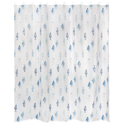 108996 Занавеска для ванной SP-PE-50 'Рыжий кот' Рыбки полные вертикальные