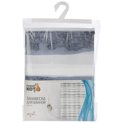 109000 Занавеска для ванной SP-PE-54 'Рыжий кот' Штрихкод-1