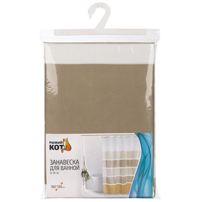 109002 Занавеска для ванной SC-PE-56 'Рыжий кот' Пейзаж-2