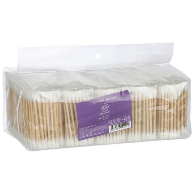 109022 Палочки ватные бамбуковые ' Идеальная' , 1000шт-3