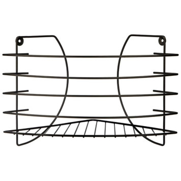 109119 Полка угловая с держателем для телефона Scaffali (23х23х22см) полимерное покрытие-3