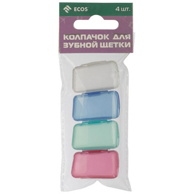 109145 Колпачок для зубной щетки Ecos, 4шт-3