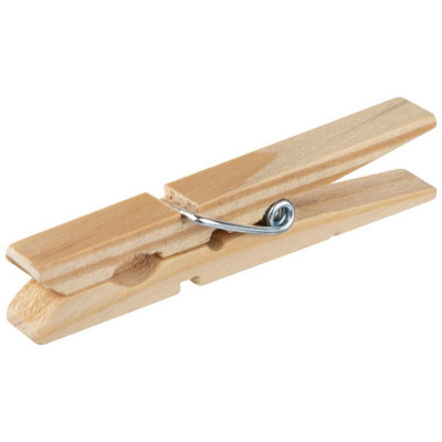 109229 Прищепки для белья деревянные в наборе 40шт Рыжий кот-1