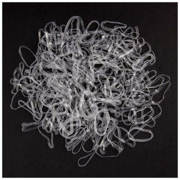 109378 Резинки для волос прозрачные ' Идеальная' , 250шт