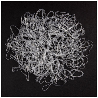 109378 Резинки для волос прозрачные ' Идеальная' , 250шт
