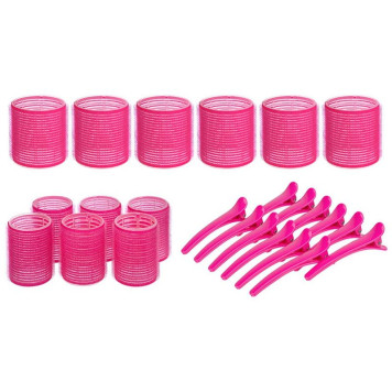 109505 Набор для завивки волос (бигуди 12шт, зажимы 12шт)