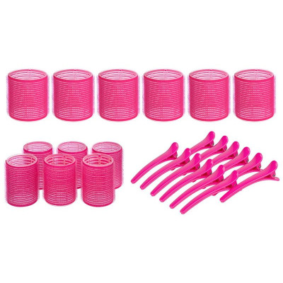 109505 Набор для завивки волос (бигуди 12шт, зажимы 12шт)