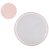 109510 Зеркало карманное ' Идеальная' , круглое ' Сердечки' розовый