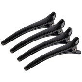 109560 Набор зажимов для волос, черные, 4 шт