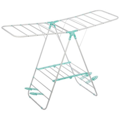 109603 Сушилка для белья CD-03 'Рыжий кот' напольная двухуровневая с держателями для обуви 133х50х92см