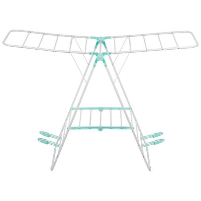 109603 Сушилка для белья CD-03 'Рыжий кот' напольная двухуровневая с держателями для обуви 133х50х92см-1